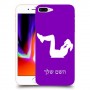 אימון ספורט - אישה כיסוי מגן קשיח בעיצוב אישי עם השם שלך ל Apple iPhone 8 Plus יחידה אחת סקרין מובייל