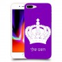 כתר מלכותי כיסוי מגן קשיח בעיצוב אישי עם השם שלך ל Apple iPhone 8 Plus יחידה אחת סקרין מובייל