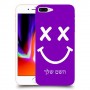 סמיילי כיסוי מגן קשיח בעיצוב אישי עם השם שלך ל Apple iPhone 8 Plus יחידה אחת סקרין מובייל