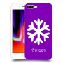 שלג כיסוי מגן קשיח בעיצוב אישי עם השם שלך ל Apple iPhone 8 Plus יחידה אחת סקרין מובייל