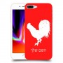 תרנגול כיסוי מגן קשיח בעיצוב אישי עם השם שלך ל Apple iPhone 8 Plus יחידה אחת סקרין מובייל