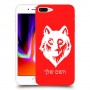 זאב כיסוי מגן קשיח בעיצוב אישי עם השם שלך ל Apple iPhone 8 Plus יחידה אחת סקרין מובייל
