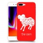 טלה כיסוי מגן קשיח בעיצוב אישי עם השם שלך ל Apple iPhone 8 Plus יחידה אחת סקרין מובייל
