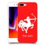 קשת כיסוי מגן קשיח בעיצוב אישי עם השם שלך ל Apple iPhone 8 Plus יחידה אחת סקרין מובייל