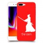 סמוראי כיסוי מגן קשיח בעיצוב אישי עם השם שלך ל Apple iPhone 8 Plus יחידה אחת סקרין מובייל