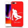 סקִי כיסוי מגן קשיח בעיצוב אישי עם השם שלך ל Apple iPhone 8 Plus יחידה אחת סקרין מובייל