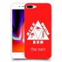 טריאתלון כיסוי מגן קשיח בעיצוב אישי עם השם שלך ל Apple iPhone 8 Plus יחידה אחת סקרין מובייל