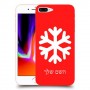 שלג כיסוי מגן קשיח בעיצוב אישי עם השם שלך ל Apple iPhone 8 Plus יחידה אחת סקרין מובייל