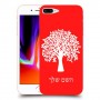 עץ כיסוי מגן קשיח בעיצוב אישי עם השם שלך ל Apple iPhone 8 Plus יחידה אחת סקרין מובייל