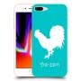 תרנגול כיסוי מגן קשיח בעיצוב אישי עם השם שלך ל Apple iPhone 8 Plus יחידה אחת סקרין מובייל