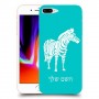זברה כיסוי מגן קשיח בעיצוב אישי עם השם שלך ל Apple iPhone 8 Plus יחידה אחת סקרין מובייל
