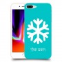 שלג כיסוי מגן קשיח בעיצוב אישי עם השם שלך ל Apple iPhone 8 Plus יחידה אחת סקרין מובייל