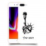 פסל החירות כיסוי מגן קשיח בעיצוב אישי עם השם שלך ל Apple iPhone 8 Plus יחידה אחת סקרין מובייל