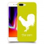 תרנגול כיסוי מגן קשיח בעיצוב אישי עם השם שלך ל Apple iPhone 8 Plus יחידה אחת סקרין מובייל