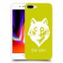 זאב כיסוי מגן קשיח בעיצוב אישי עם השם שלך ל Apple iPhone 8 Plus יחידה אחת סקרין מובייל