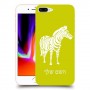 זברה כיסוי מגן קשיח בעיצוב אישי עם השם שלך ל Apple iPhone 8 Plus יחידה אחת סקרין מובייל