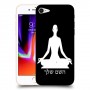 יוגה כיסוי מגן קשיח בעיצוב אישי עם השם שלך ל Apple iPhone 8 יחידה אחת סקרין מובייל