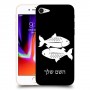 דגים כיסוי מגן קשיח בעיצוב אישי עם השם שלך ל Apple iPhone 8 יחידה אחת סקרין מובייל