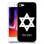 מגן דוד - ישראל כיסוי מגן קשיח בעיצוב אישי עם השם שלך ל Apple iPhone 8 יחידה אחת סקרין מובייל