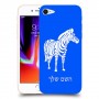 זברה כיסוי מגן קשיח בעיצוב אישי עם השם שלך ל Apple iPhone 8 יחידה אחת סקרין מובייל