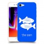 דגים כיסוי מגן קשיח בעיצוב אישי עם השם שלך ל Apple iPhone 8 יחידה אחת סקרין מובייל
