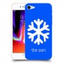 שלג כיסוי מגן קשיח בעיצוב אישי עם השם שלך ל Apple iPhone 8 יחידה אחת סקרין מובייל