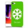 שלג כיסוי מגן קשיח בעיצוב אישי עם השם שלך ל Apple iPhone 8 יחידה אחת סקרין מובייל