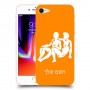 תאומים כיסוי מגן קשיח בעיצוב אישי עם השם שלך ל Apple iPhone 8 יחידה אחת סקרין מובייל