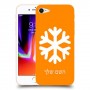 שלג כיסוי מגן קשיח בעיצוב אישי עם השם שלך ל Apple iPhone 8 יחידה אחת סקרין מובייל