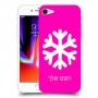 שלג כיסוי מגן קשיח בעיצוב אישי עם השם שלך ל Apple iPhone 8 יחידה אחת סקרין מובייל
