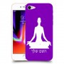 יוגה כיסוי מגן קשיח בעיצוב אישי עם השם שלך ל Apple iPhone 8 יחידה אחת סקרין מובייל