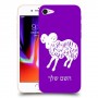 טלה כיסוי מגן קשיח בעיצוב אישי עם השם שלך ל Apple iPhone 8 יחידה אחת סקרין מובייל