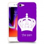 כתר מלכותי כיסוי מגן קשיח בעיצוב אישי עם השם שלך ל Apple iPhone 8 יחידה אחת סקרין מובייל