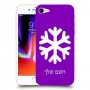 שלג כיסוי מגן קשיח בעיצוב אישי עם השם שלך ל Apple iPhone 8 יחידה אחת סקרין מובייל