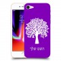 עץ כיסוי מגן קשיח בעיצוב אישי עם השם שלך ל Apple iPhone 8 יחידה אחת סקרין מובייל