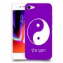 סמל יינג יאנג - סין כיסוי מגן קשיח בעיצוב אישי עם השם שלך ל Apple iPhone 8 יחידה אחת סקרין מובייל