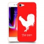 תרנגול כיסוי מגן קשיח בעיצוב אישי עם השם שלך ל Apple iPhone 8 יחידה אחת סקרין מובייל