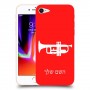 חצוצרה כיסוי מגן קשיח בעיצוב אישי עם השם שלך ל Apple iPhone 8 יחידה אחת סקרין מובייל