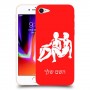 תאומים כיסוי מגן קשיח בעיצוב אישי עם השם שלך ל Apple iPhone 8 יחידה אחת סקרין מובייל