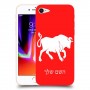 שור כיסוי מגן קשיח בעיצוב אישי עם השם שלך ל Apple iPhone 8 יחידה אחת סקרין מובייל