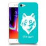 זאב כיסוי מגן קשיח בעיצוב אישי עם השם שלך ל Apple iPhone 8 יחידה אחת סקרין מובייל