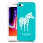 זברה כיסוי מגן קשיח בעיצוב אישי עם השם שלך ל Apple iPhone 8 יחידה אחת סקרין מובייל