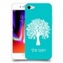 עץ כיסוי מגן קשיח בעיצוב אישי עם השם שלך ל Apple iPhone 8 יחידה אחת סקרין מובייל