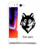 זאב כיסוי מגן קשיח בעיצוב אישי עם השם שלך ל Apple iPhone 8 יחידה אחת סקרין מובייל