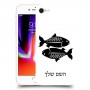 דגים כיסוי מגן קשיח בעיצוב אישי עם השם שלך ל Apple iPhone 8 יחידה אחת סקרין מובייל