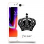כתר מלכותי כיסוי מגן קשיח בעיצוב אישי עם השם שלך ל Apple iPhone 8 יחידה אחת סקרין מובייל