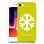 שלג כיסוי מגן קשיח בעיצוב אישי עם השם שלך ל Apple iPhone 8 יחידה אחת סקרין מובייל