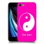 סמל יינג יאנג - סין כיסוי מגן קשיח בעיצוב אישי עם השם שלך ל Apple iPhone SE (2020) יחידה אחת סקרין מובייל