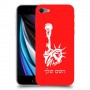 פסל החירות כיסוי מגן קשיח בעיצוב אישי עם השם שלך ל Apple iPhone SE (2020) יחידה אחת סקרין מובייל