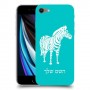 זברה כיסוי מגן קשיח בעיצוב אישי עם השם שלך ל Apple iPhone SE (2020) יחידה אחת סקרין מובייל